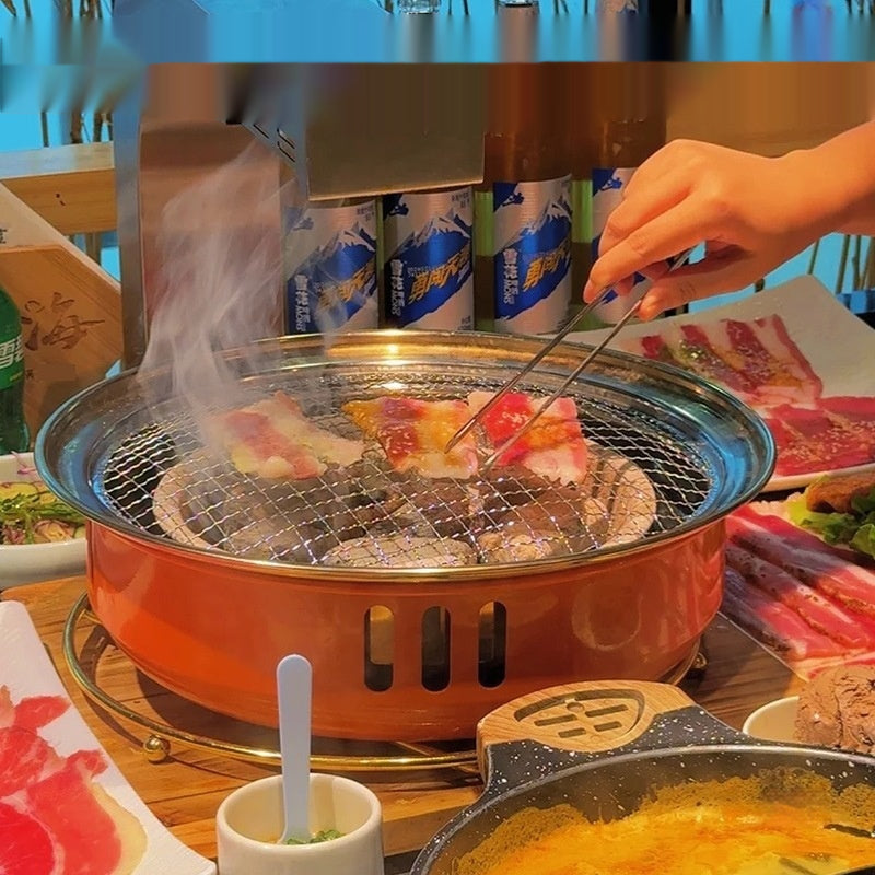 Runder Holzkohle-Grill für Zuhause & Gastro
