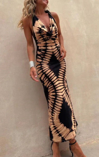 Figurbetonendes, ärmelloses Midi-Kleid mit Rückenausschnitt – Bild 7 | LuxeStyle