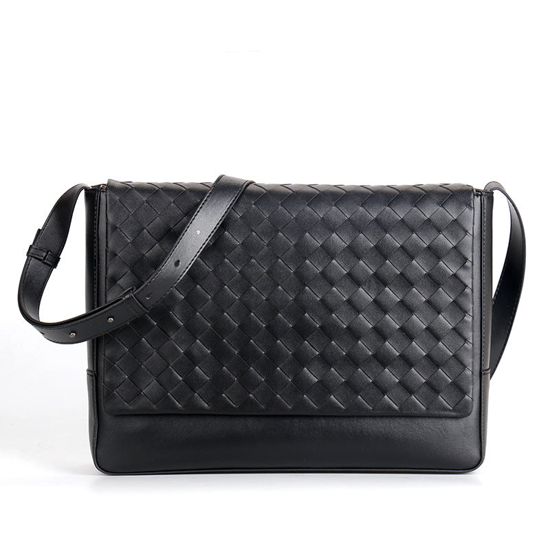 Schwarze Ledertasche für Männer – Bild 5 | LuxeStyle