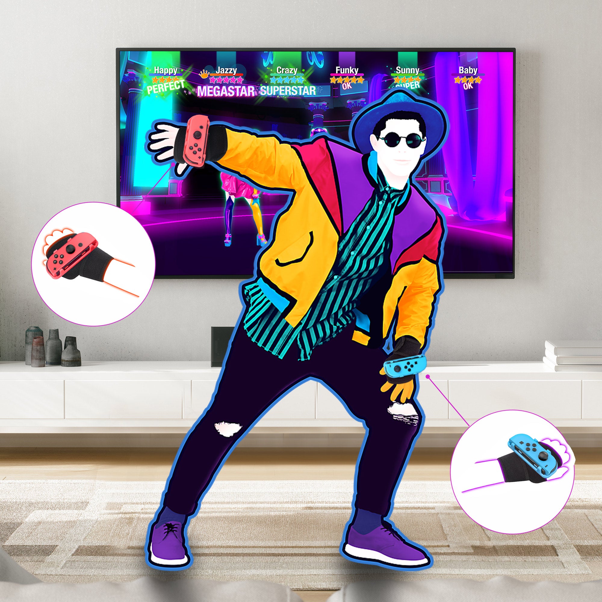Tanz- & Fitness-Armbänder für Switch Joy-Con