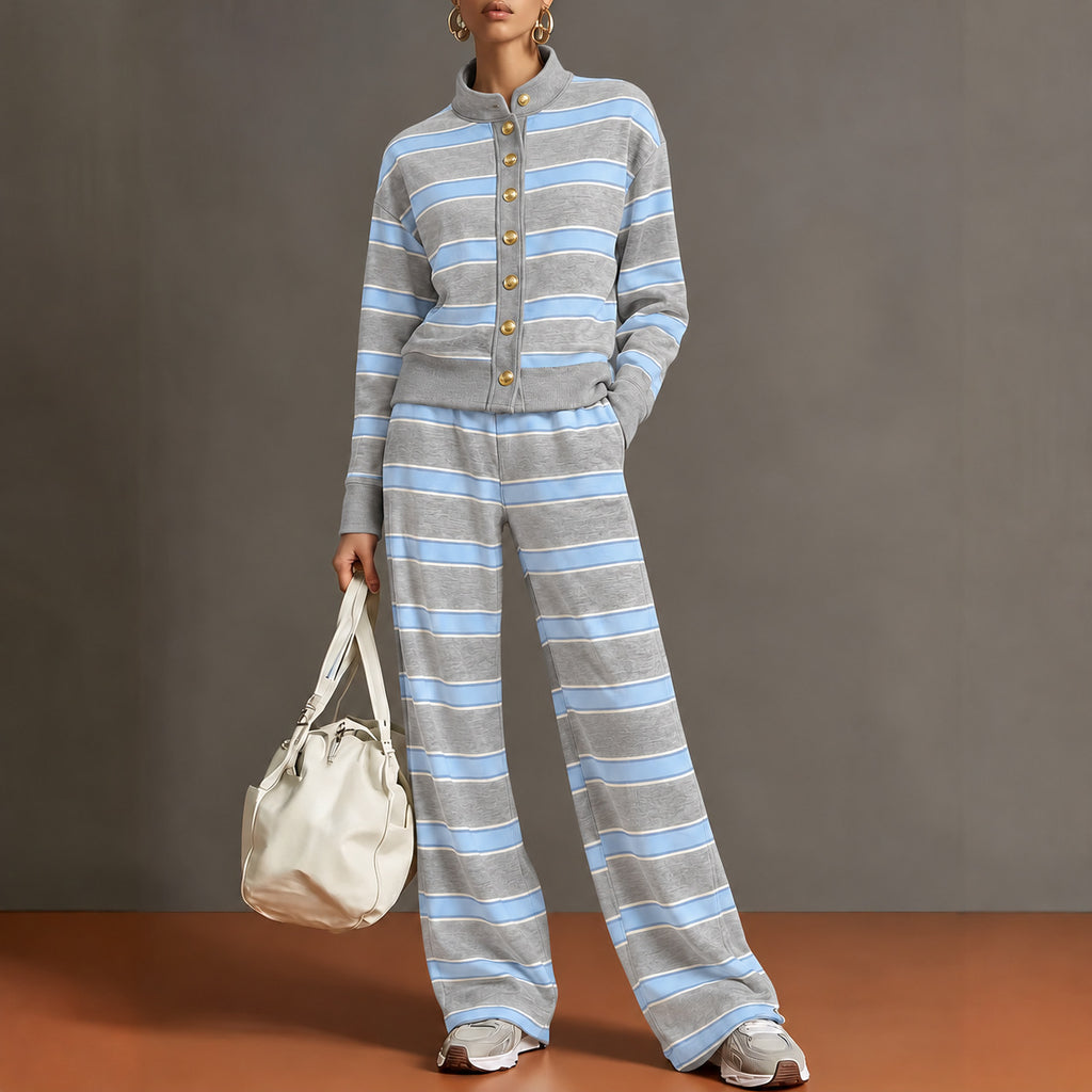 Kordeliges Strick-Set: Pullover & Weite Hose – Bild 11 | LuxeStyle