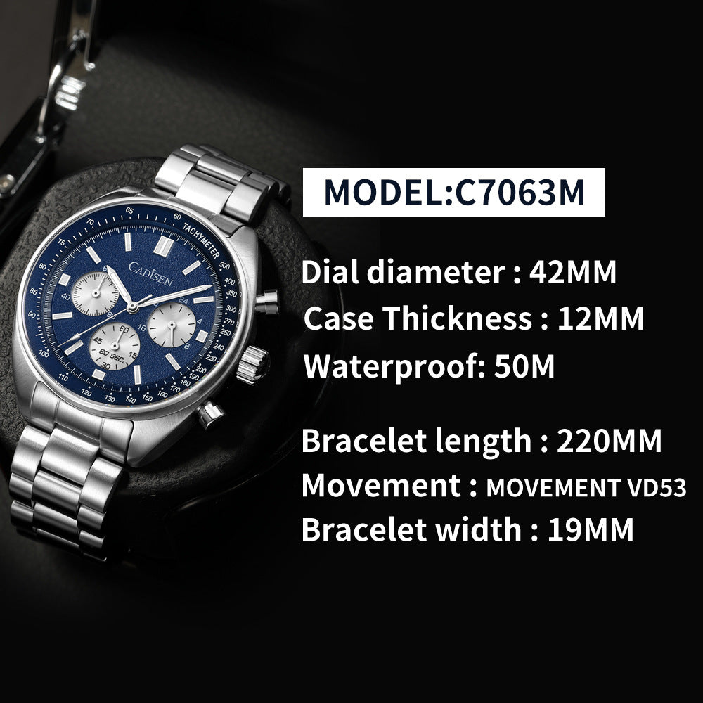 Multifunktions-Herrenuhr mit Saphirglas – Bild 2 | LuxeStyle