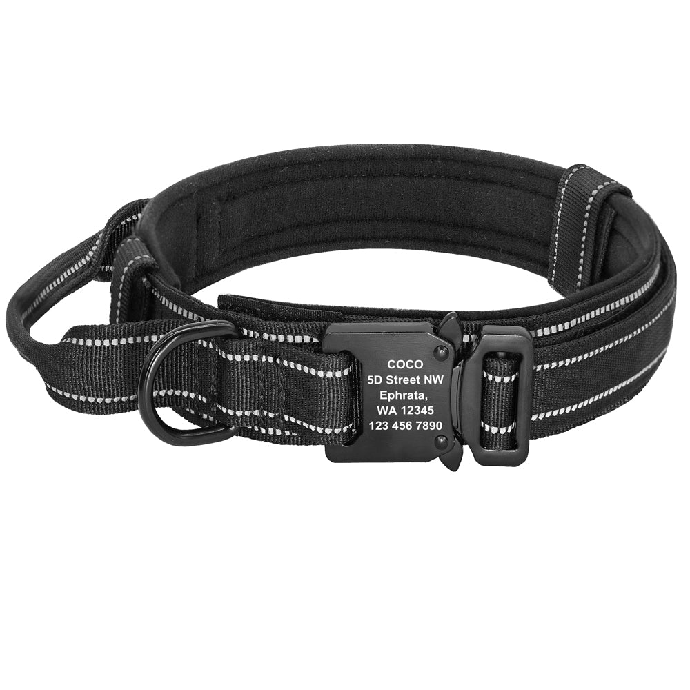 Hundehalsband Nylon, reflektierend, verstellbar – Bild 2 | LuxeStyle