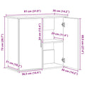Aquarium-Unterschrank 81x aus Holz