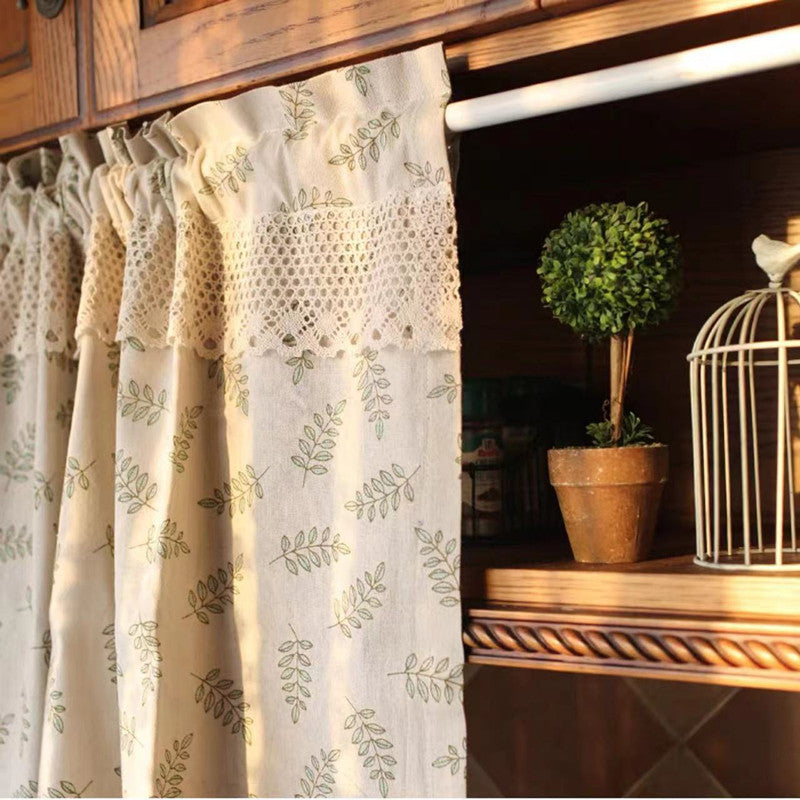 Vorhang „Amerikanischer Landhausstil“ mit Blumenmuster