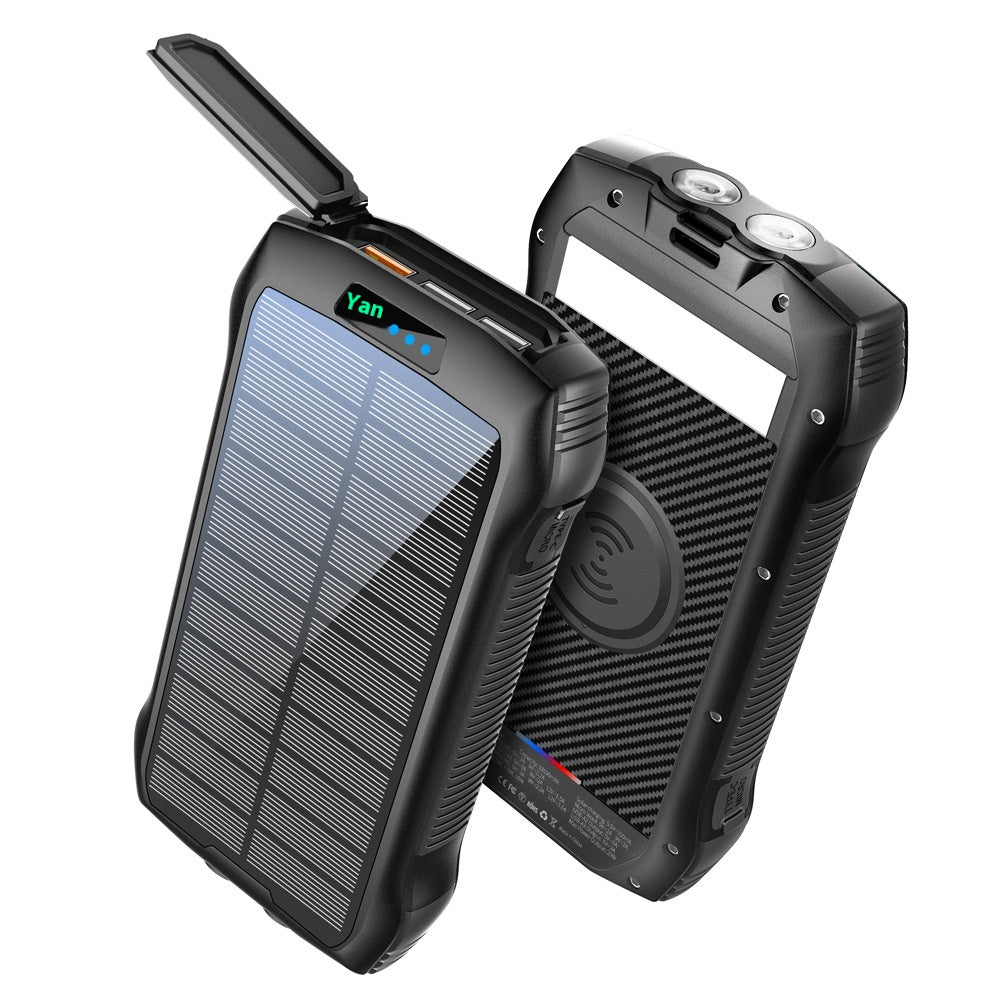 Wasserdichte Solar Powerbank mit LED