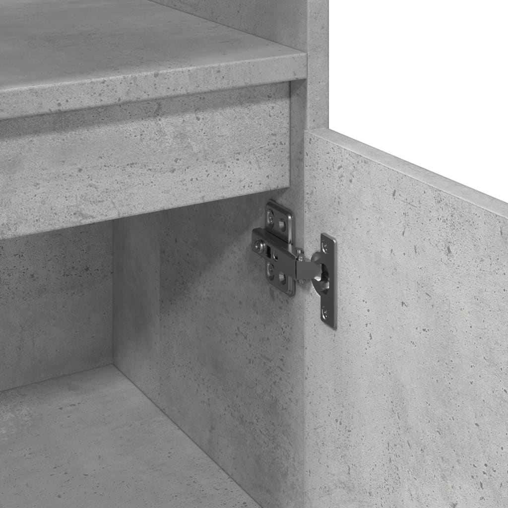 Badezimmerschrank Betongrau 30x30x100 cm
