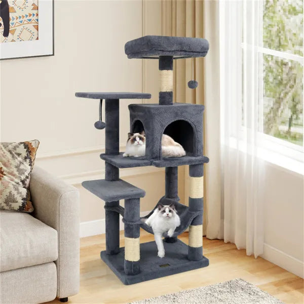 44" Katzenbaum mit Top-Plattform & Hängematte