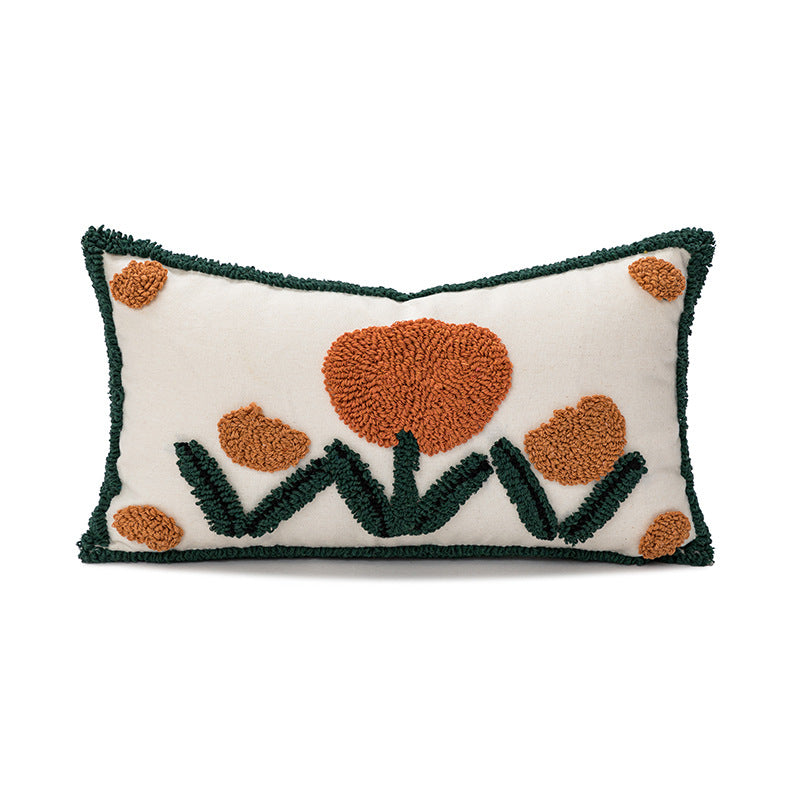 Loop Samt Bestickter Kissenbezug – Bild 4 | LuxeStyle