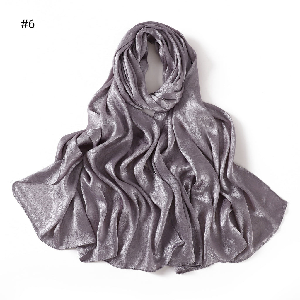 Satin Jacquard Kopftuch für Damen – Bild 5 | LuxeStyle