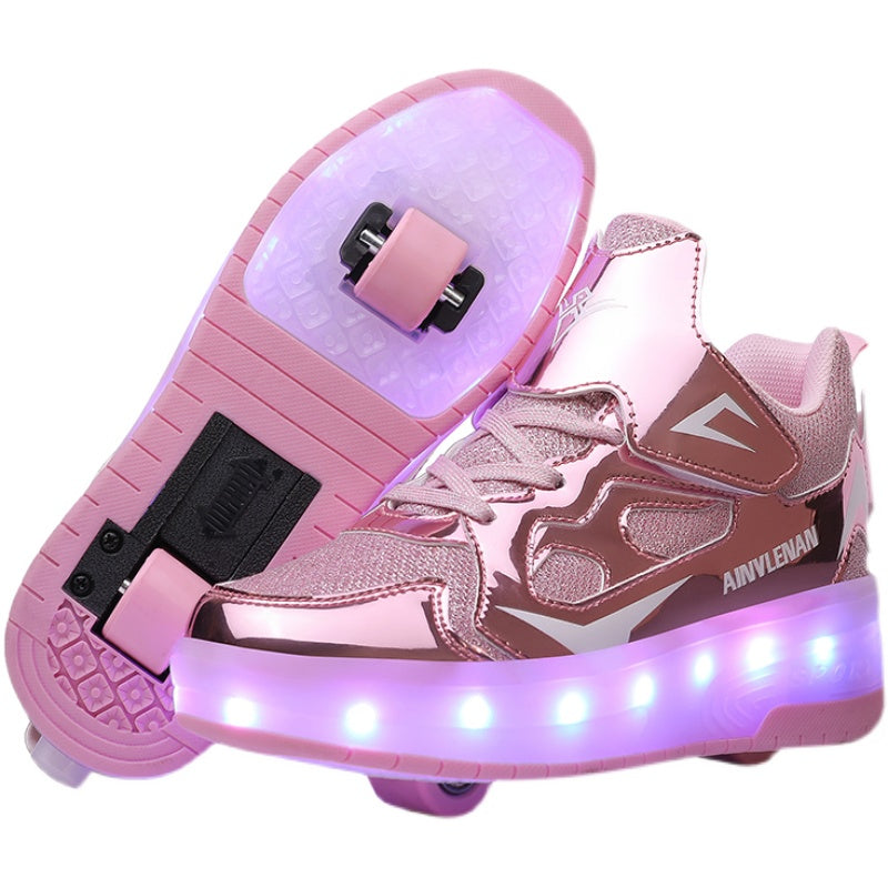 Kinder-Rollschuhschuhe mit Leuchträdern – Bild 4 | LuxeStyle