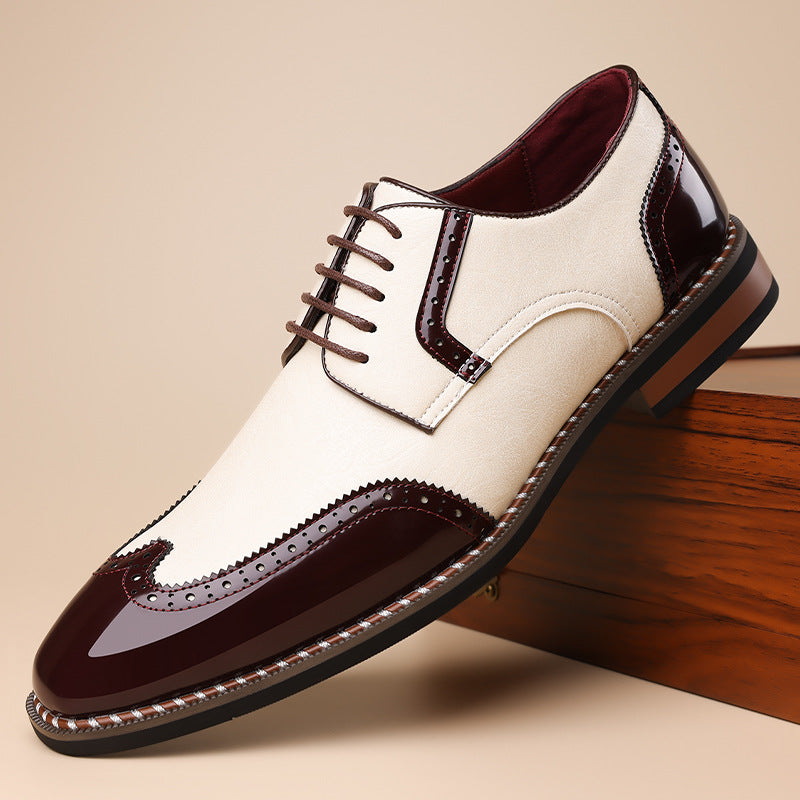 Business-Freizeit Lederschuhe mit spitzer Zehenkappe – Bild 2 | LuxeStyle
