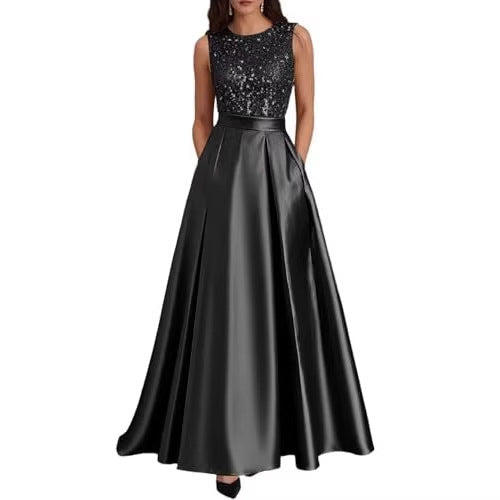 Elegantes ärmelloses Ballkleid