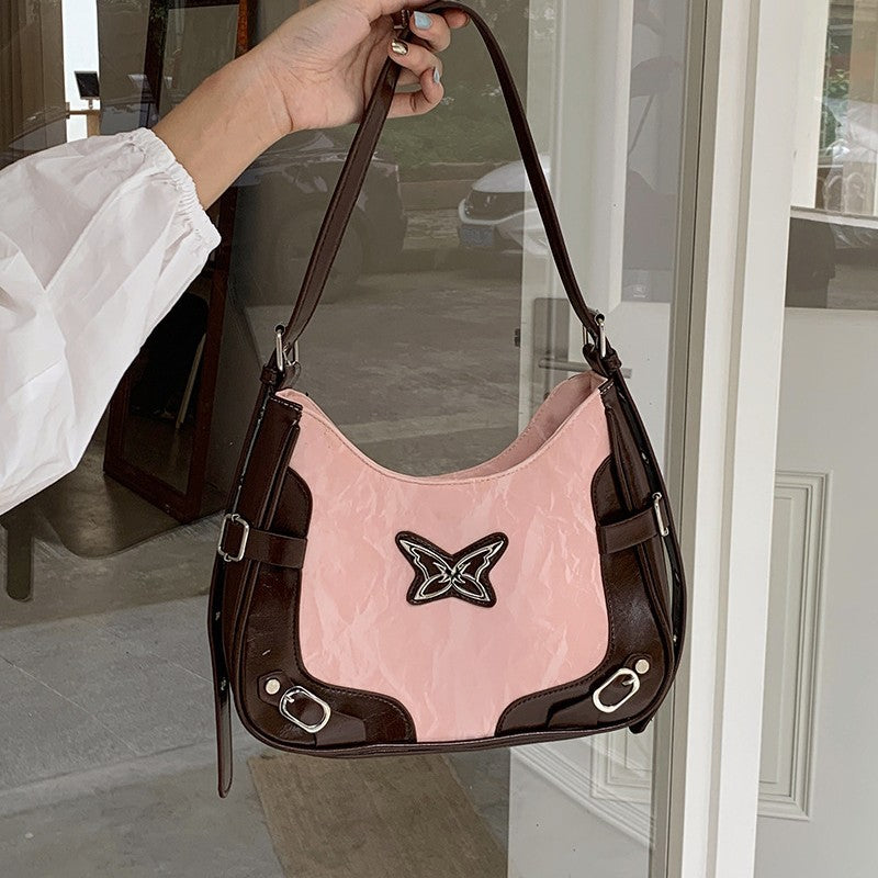 Umhängetasche mit Farbblock-Design – Bild 6 | LuxeStyle