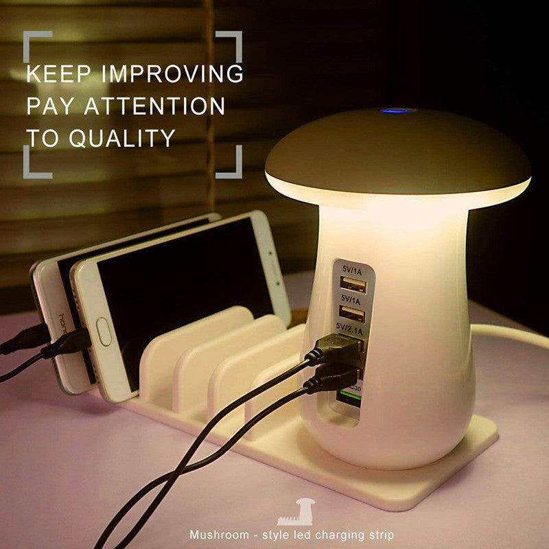 Multifunktionale Pilzlampe mit USB-Ladegerät
