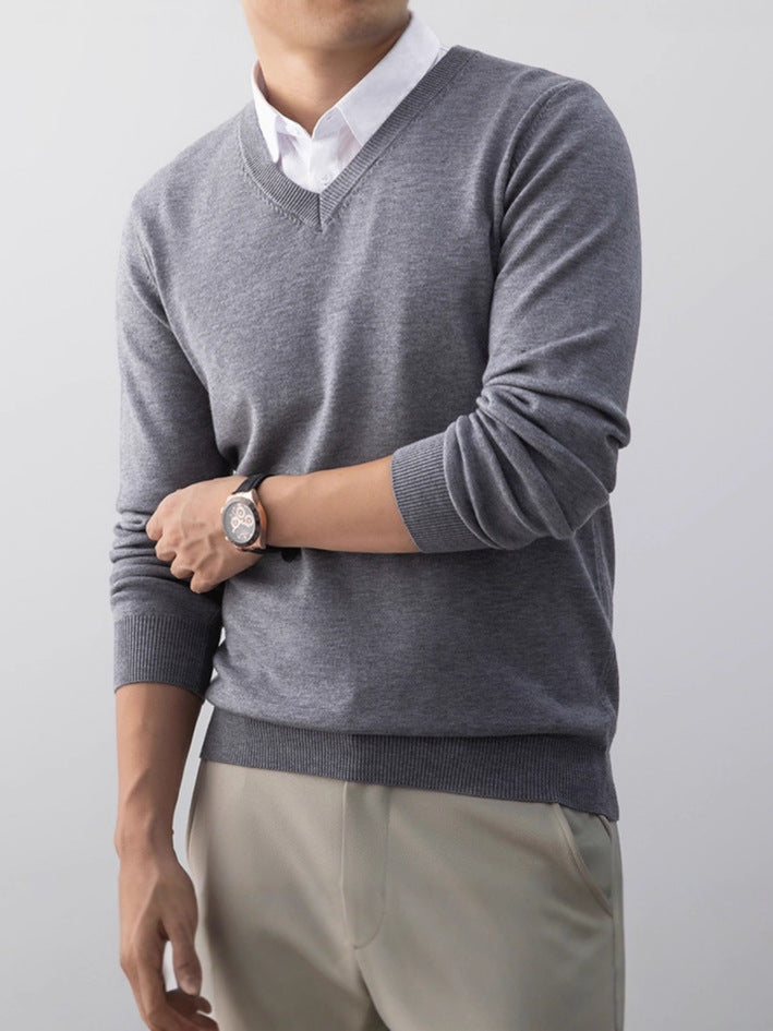V-Ausschnitt Pullover für Herren