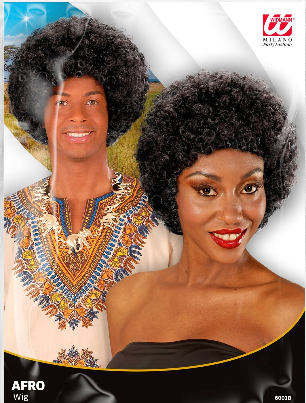 Parücke Funky Afro 70er