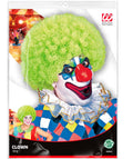 Perücke Clown grün krausig