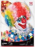 Perücke Clown multicolor