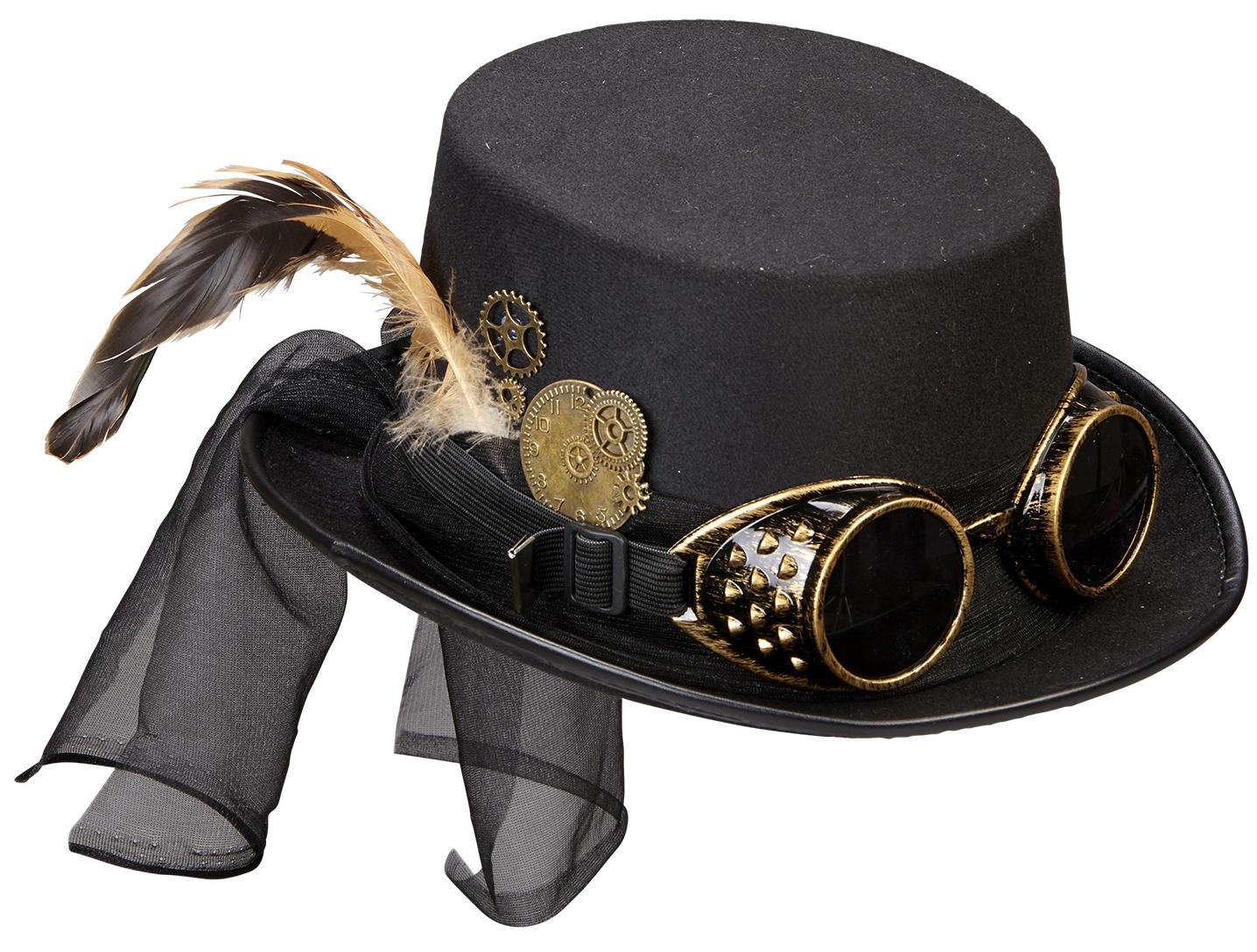 Steampunk Zylinder mit Brille