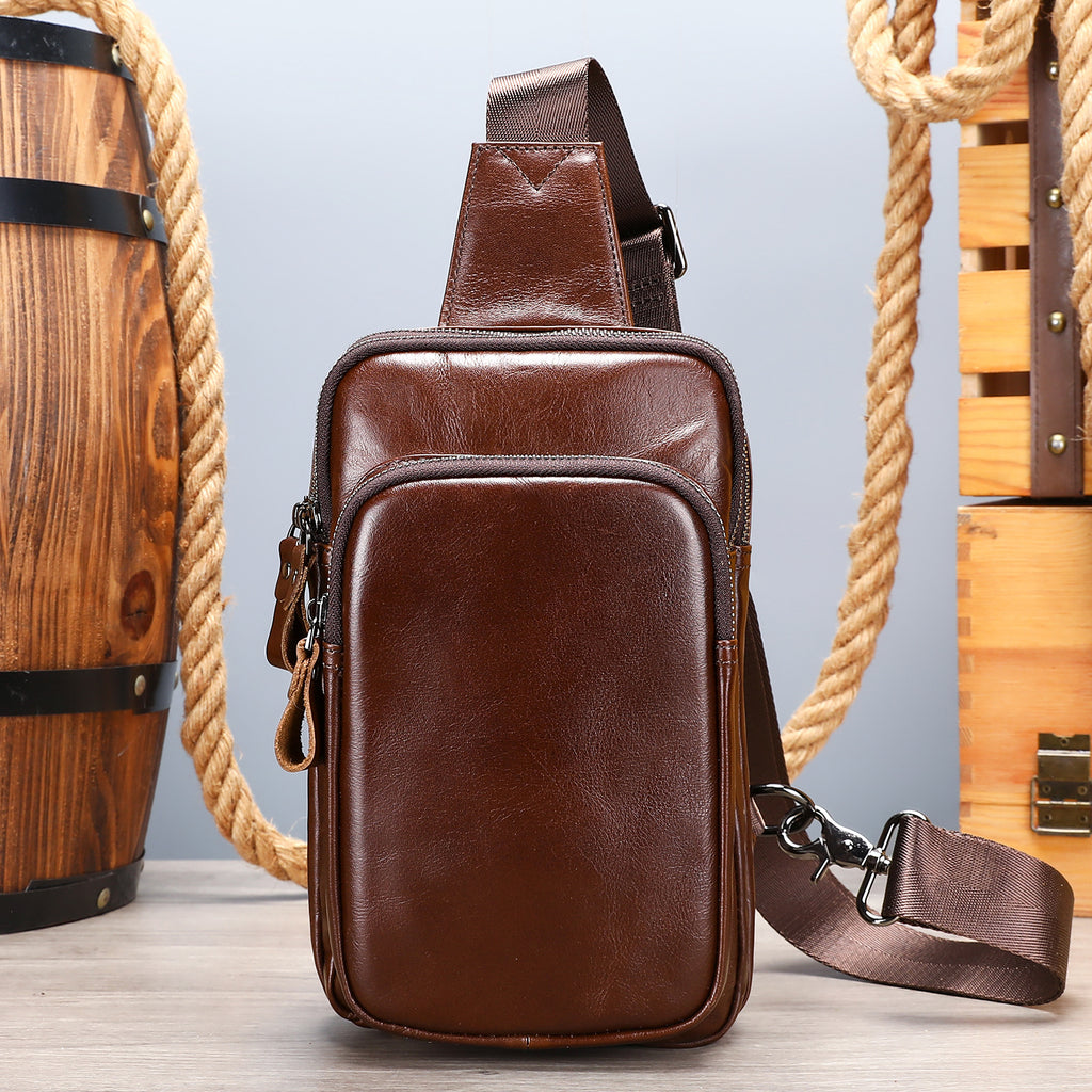 Crossbody-Tasche aus Vollschicht-Leder – Bild 4 | LuxeStyle