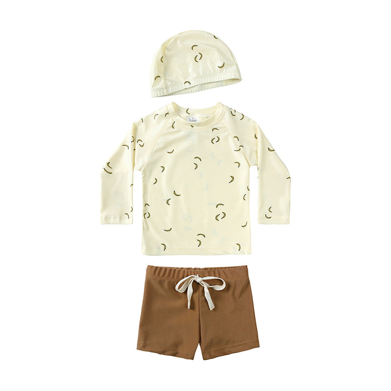 Kinder Langarm-Badeanzug mit Cartoon-Muster – Bild 10 | LuxeStyle
