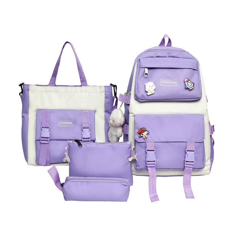 Vierteil-Set Rucksack aus Oxfordstoff – Bild 3 | LuxeStyle