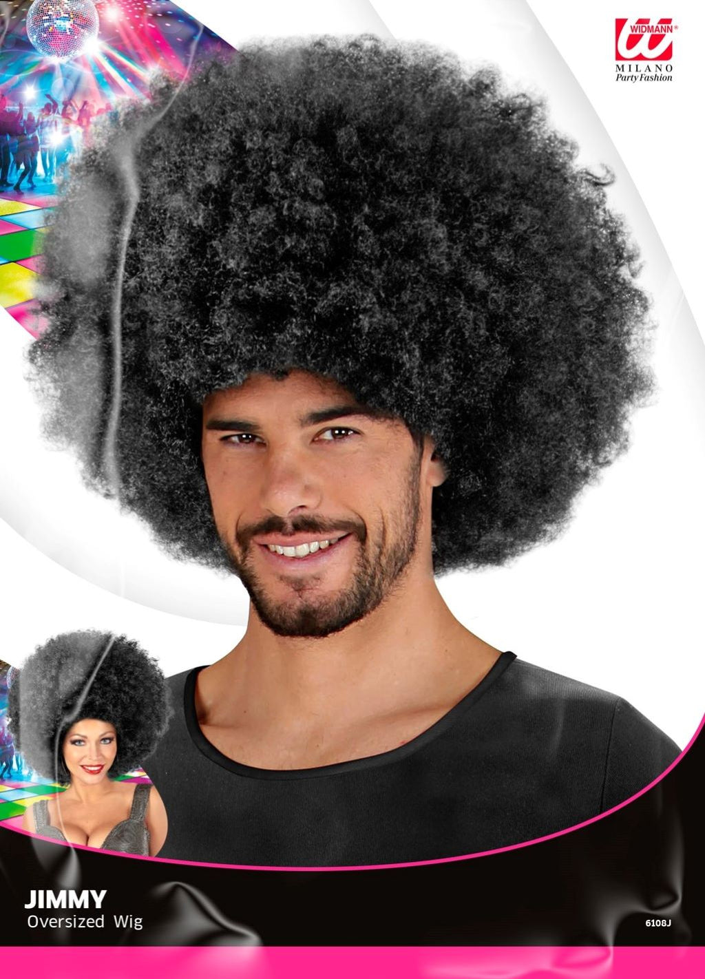 Perücke Jimmy schwarz – Bild 1 | LuxeStyle