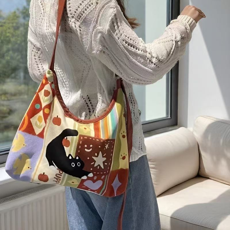 Einkaufstasche mit Katzen-Print – Bild 4 | LuxeStyle