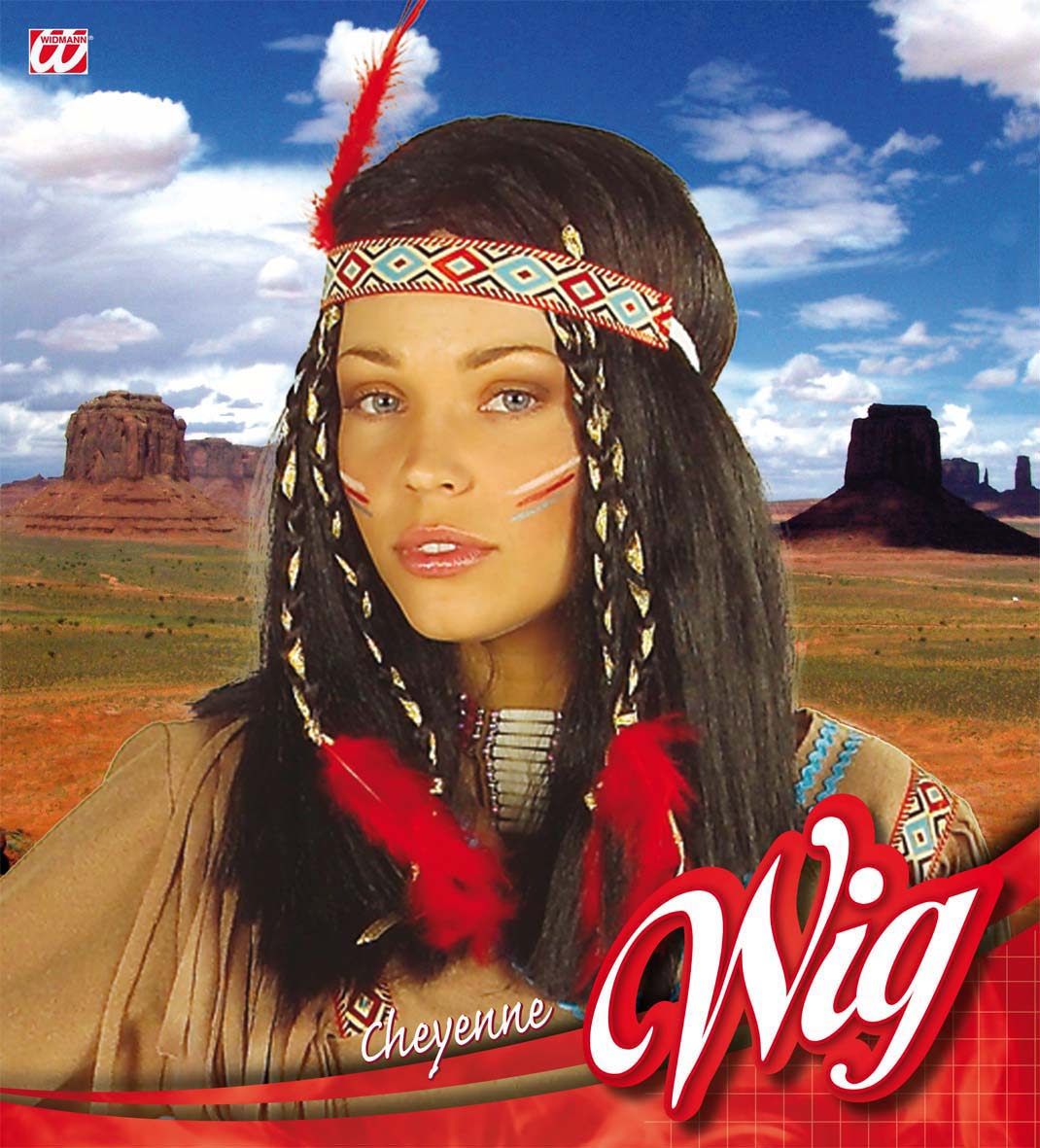 Perücke Indianerin