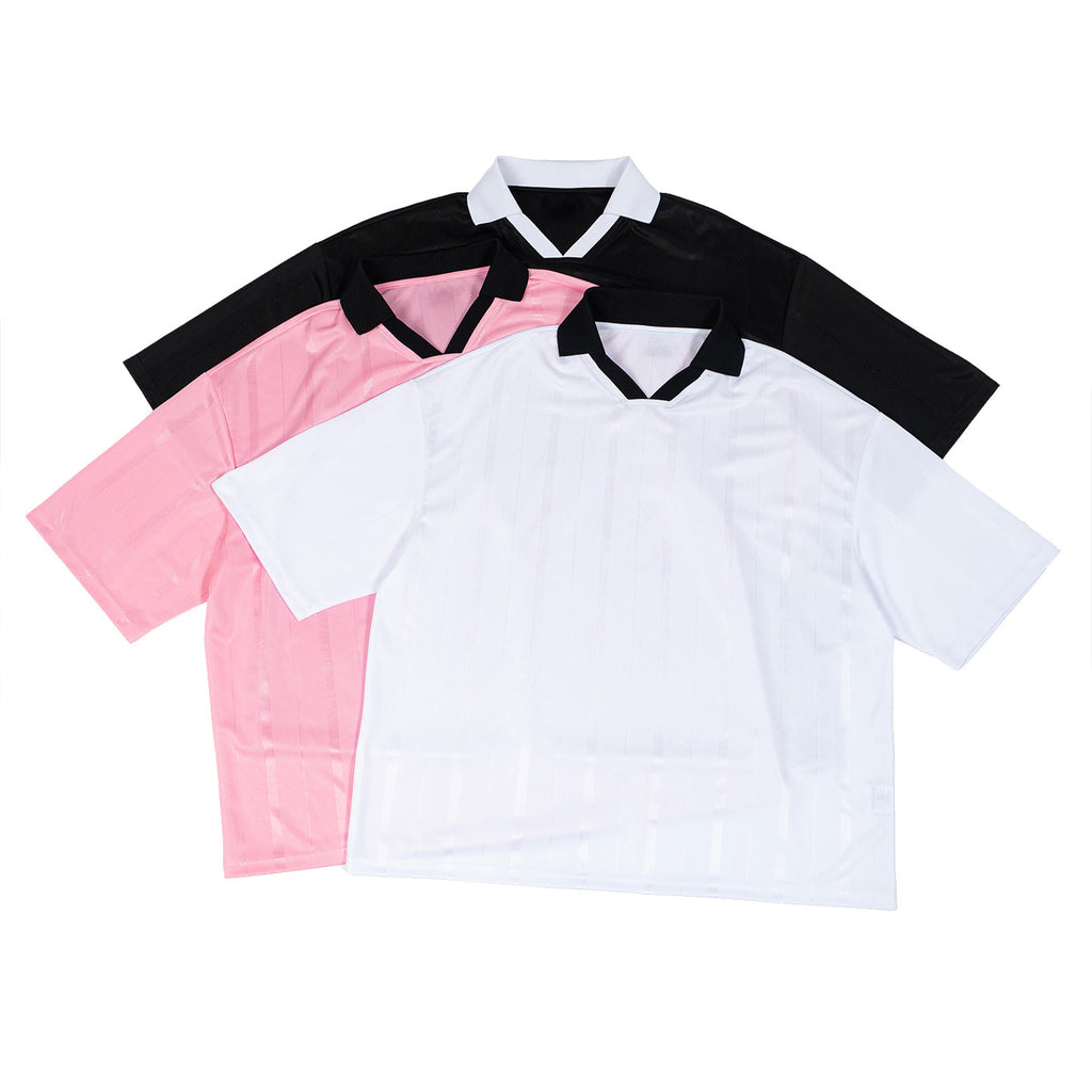 Kontrast-Kragen Sport Top