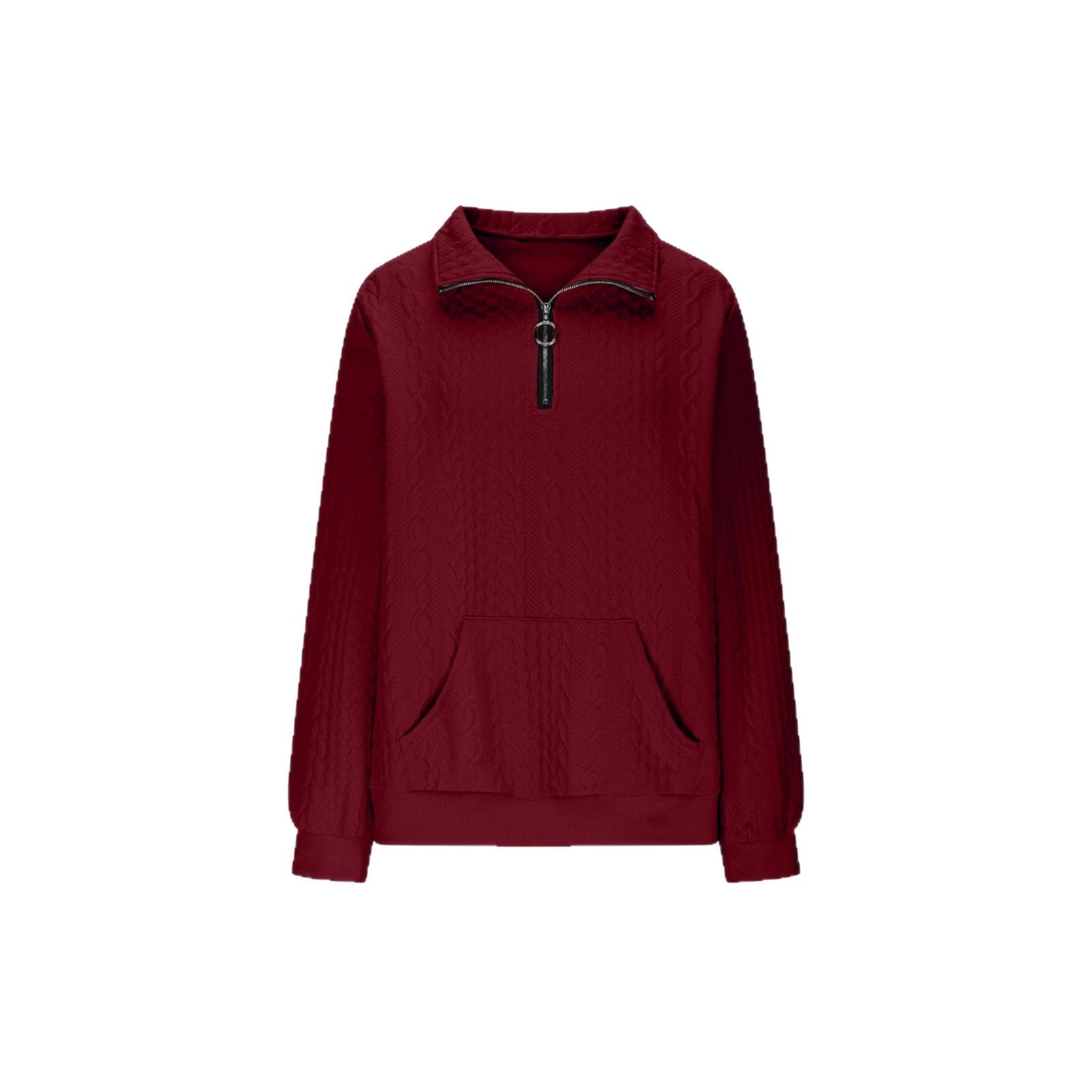 Kapuzenpullover mit Reissverschluss und Taschen