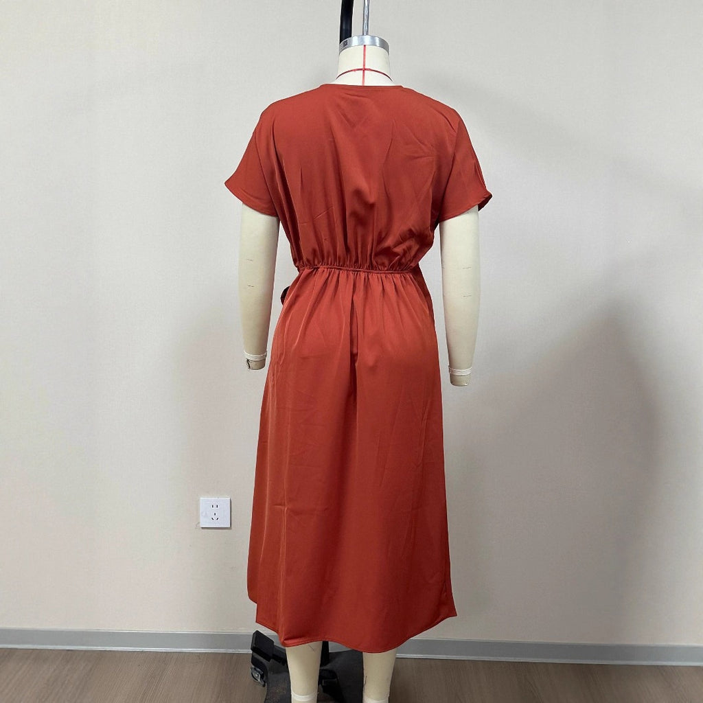 Wickelkleid mit Schnürgürtel – Bild 3 | LuxeStyle