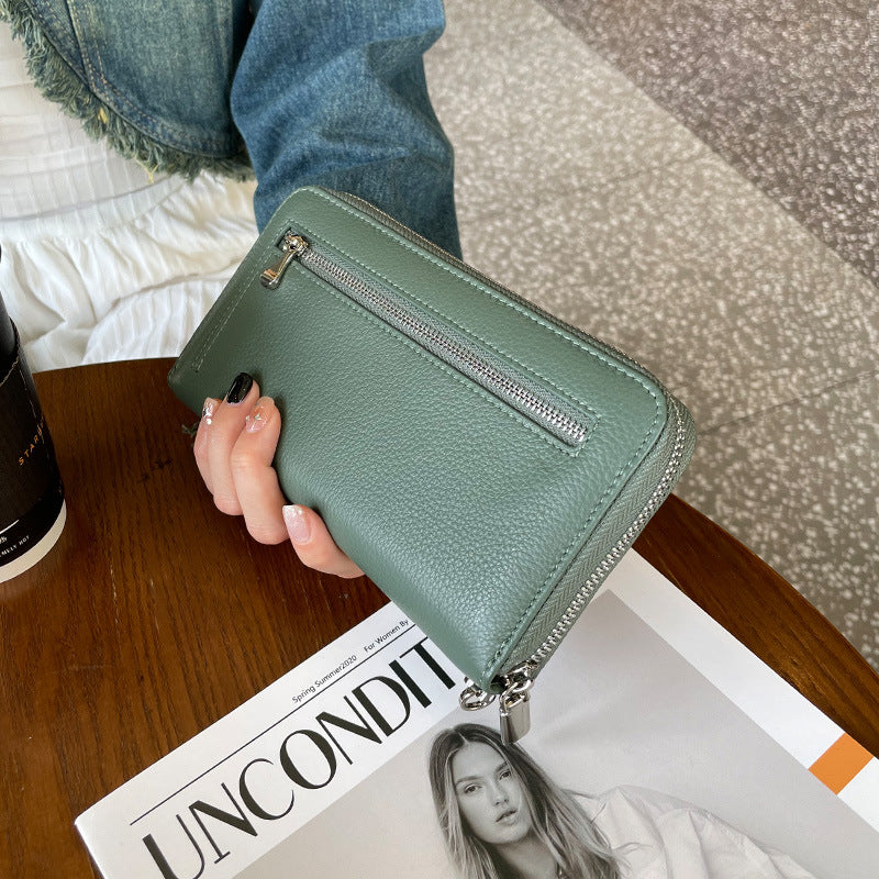 Weibliches Langhandtasche aus Echtholzleder – Bild 11 | LuxeStyle