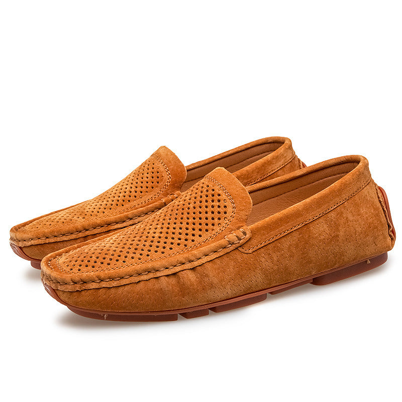 Atmungsaktive Herrenschuhe aus Echtleder