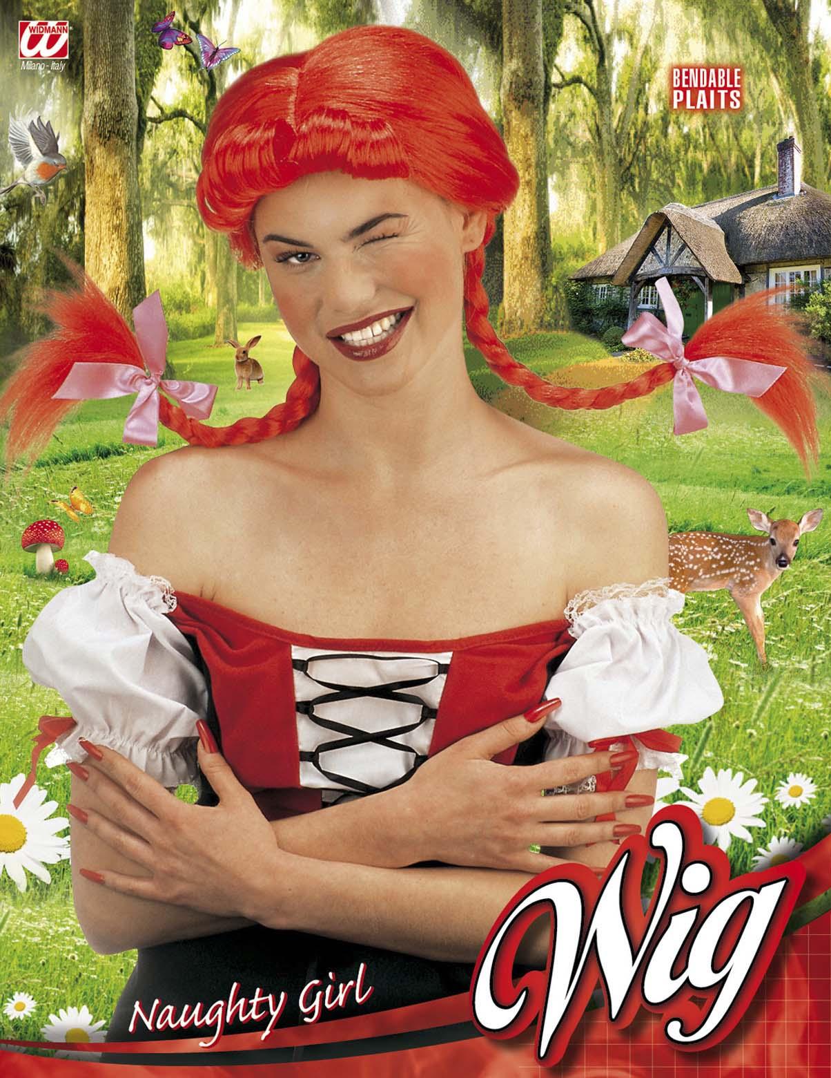 Rote Perücke Naughty Girl