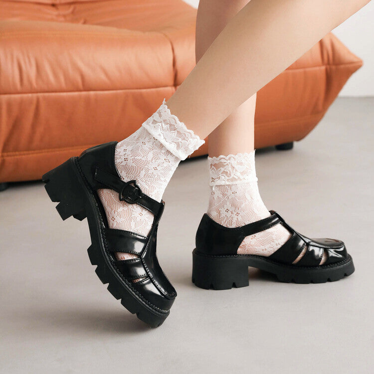 Plateau-Clogs mit Schnalle – Bild 3 | LuxeStyle