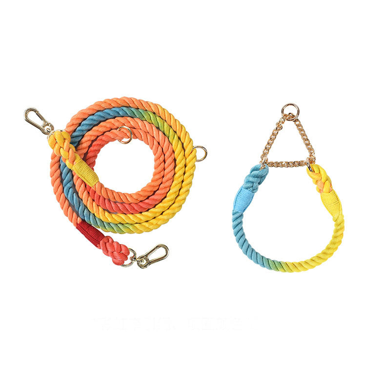 Geflochtene Regenbogen-Doppelleine – Bild 4 | LuxeStyle