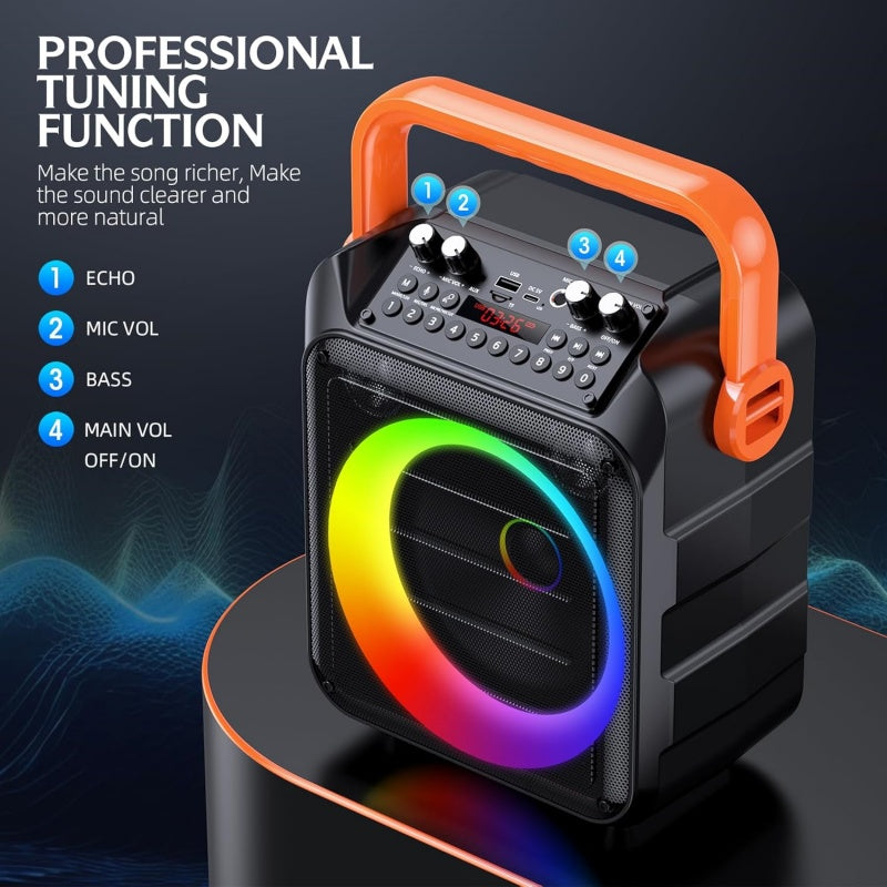 Bluetooth-Lautsprecher «BassCube» · RGB-Licht