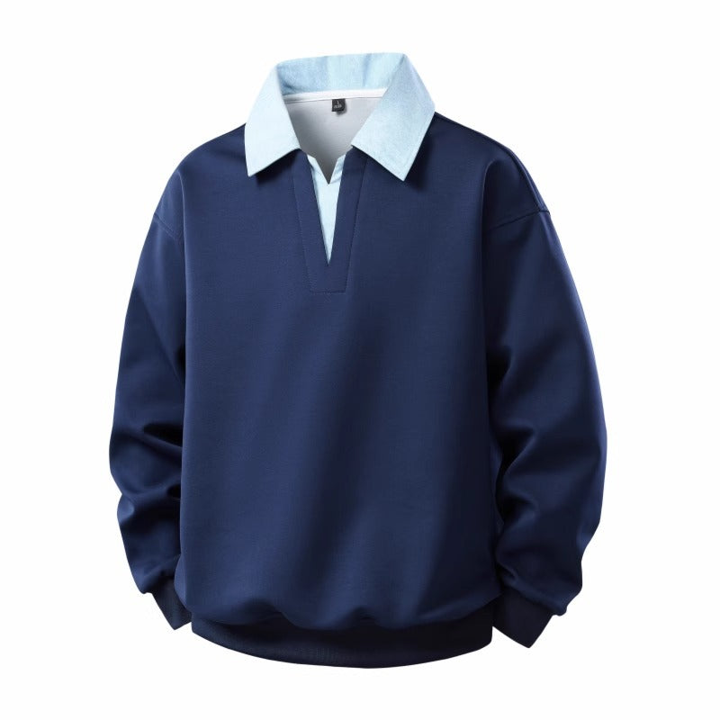 Lässiger Hoodie im Zweiteiler-Look für Herren