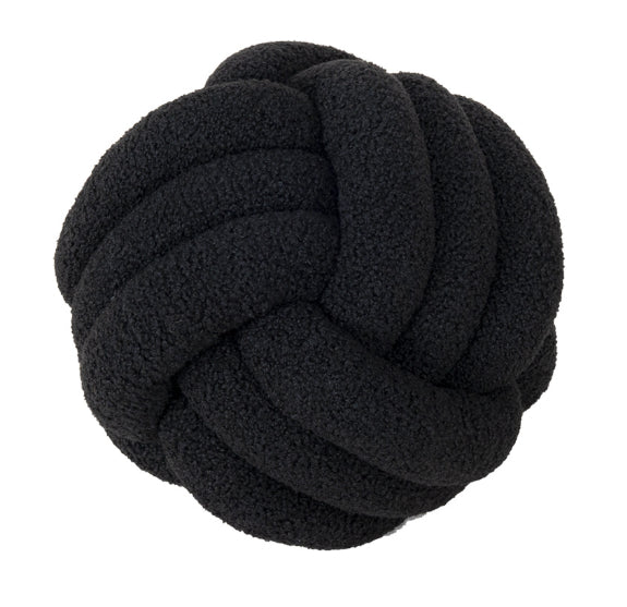 Rundes Kissen aus Lammwolle für Sofa & Bett