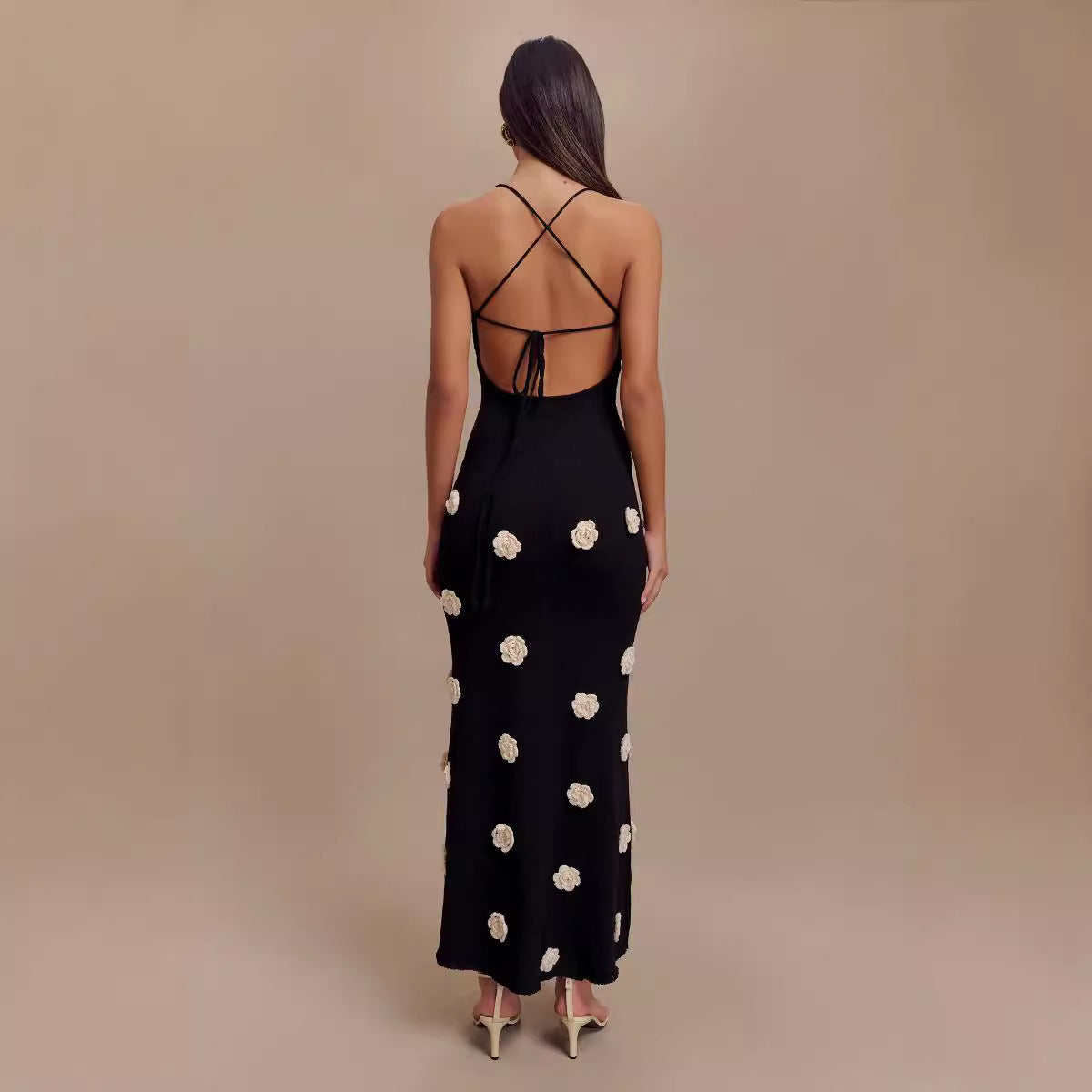 Sexy Trägerkleid mit hohem Bund