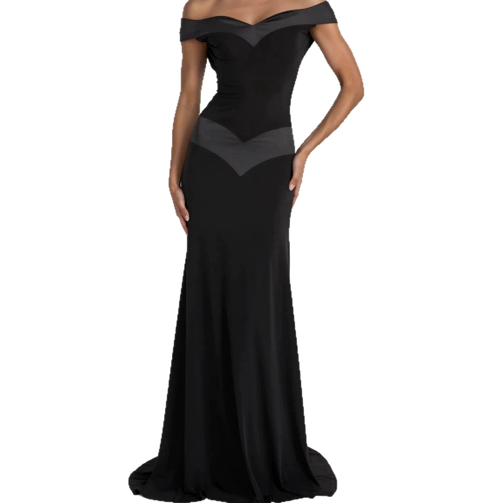 Schwarze Patchwork-Mermaid-Rock
