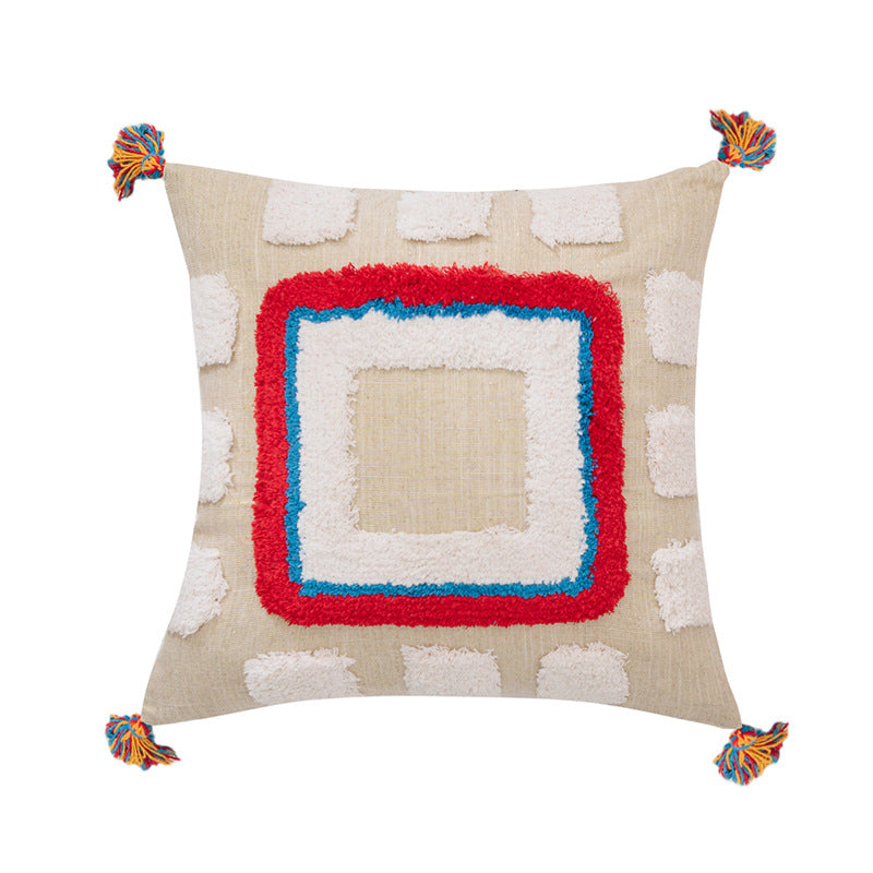 Geometrischer Kissenbezug mit Quasten – Bild 9 | LuxeStyle