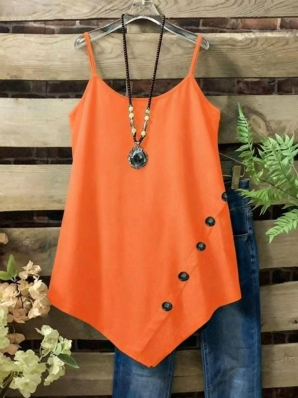 Damen Camisole mit Knöpfen