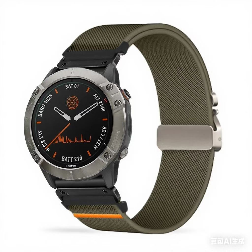 Elastisches Stoff-Armband für Herrenuhr