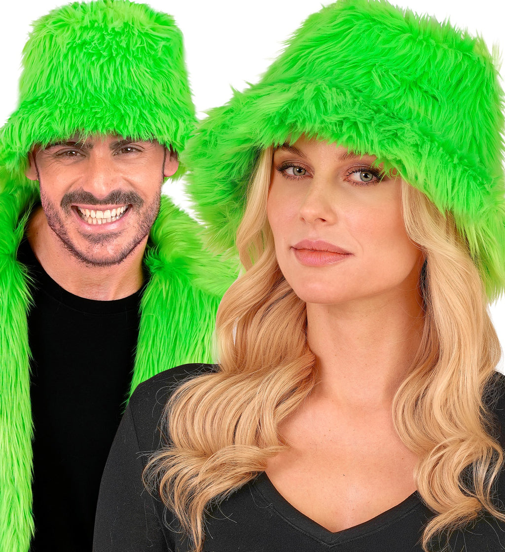 Plüsch Angler Hut Neon Grün – Bild 3 | LuxeStyle