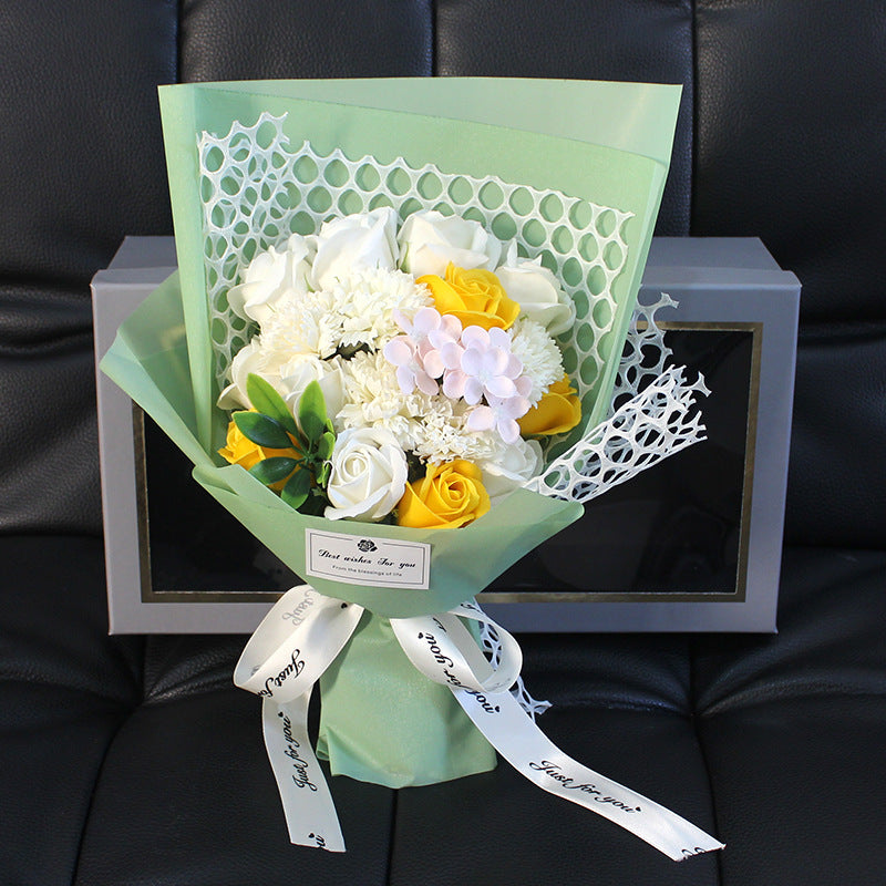 Rosen-Seifenblumen-Bouquet Geschenkbox | LuxeStyle