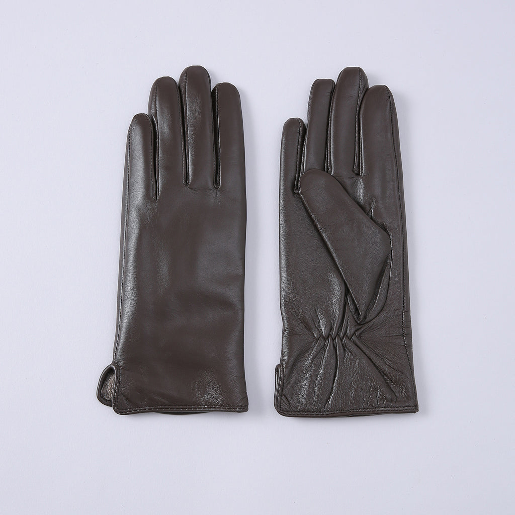 Warme Lederhandschuhe mit Fleecefutter