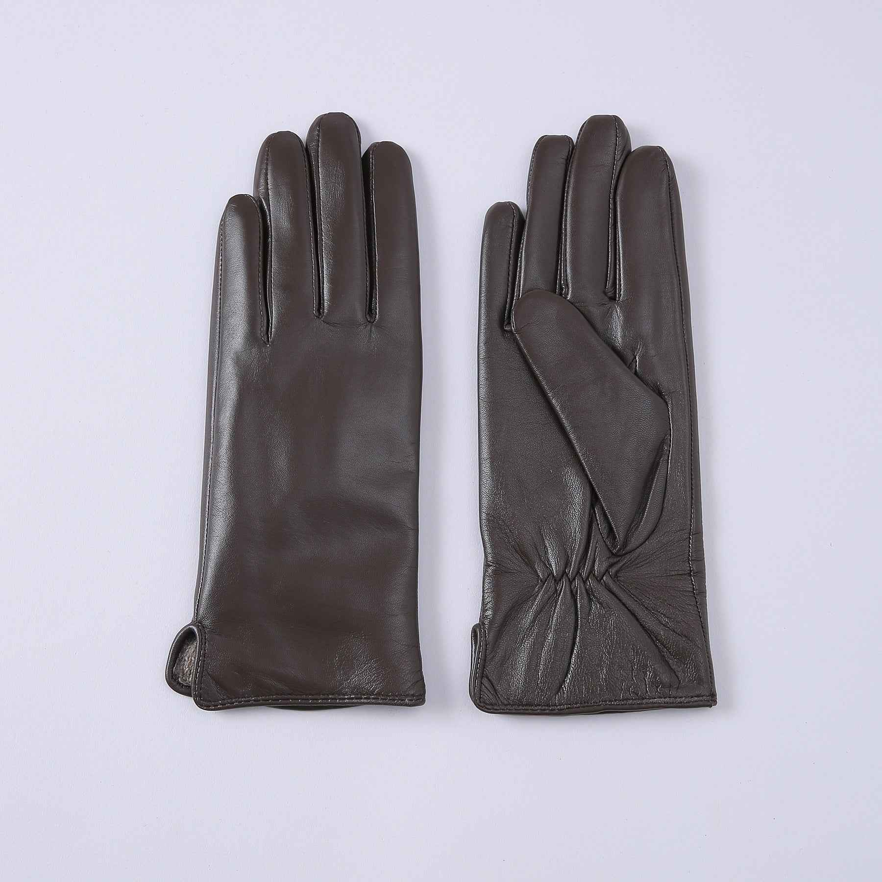 Warme Lederhandschuhe mit Fleecefutter